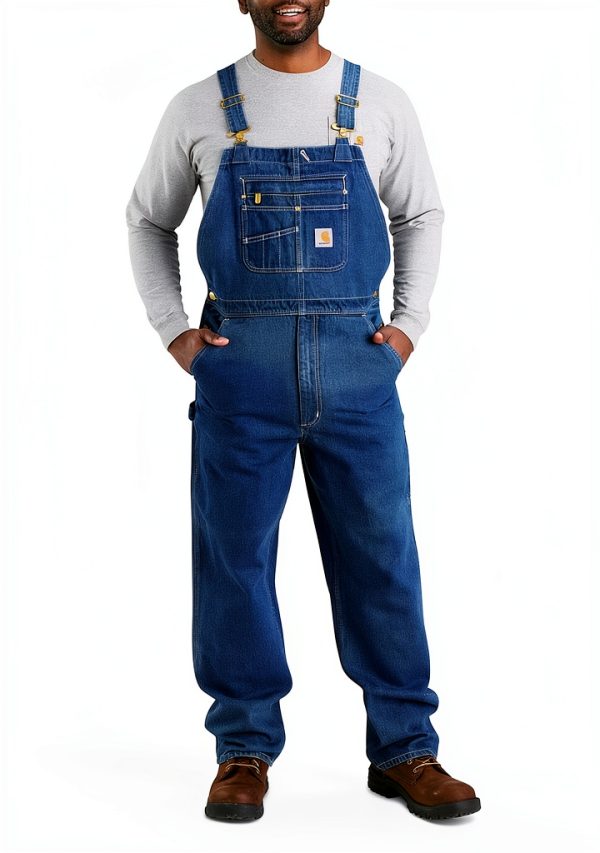 Carhartt Men's Work Overalls Darkstone Adjustable-0
