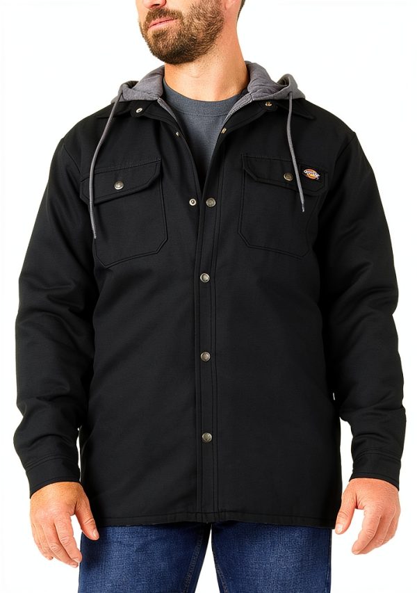 Dickies Fleece Hooded Work Jacket Water Repellent-1