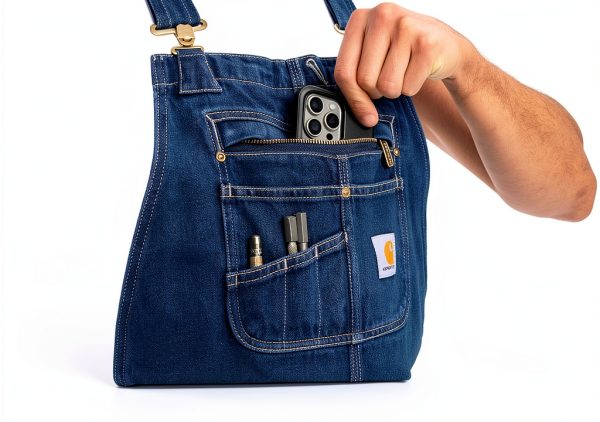 Carhartt Men's Work Overalls Darkstone Adjustable-2