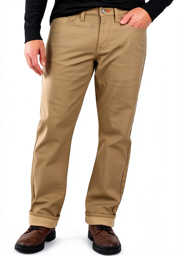 BrandX winter work pants on a construction site