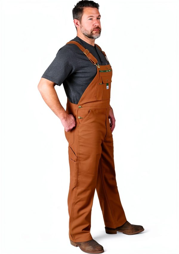 Liberty Men's Overalls cotton duck workwear Pecan-2