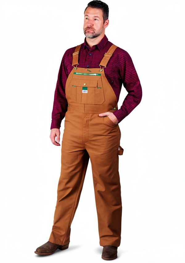 Liberty Men's Overalls cotton duck workwear Pecan-0