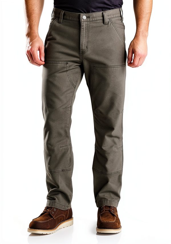 Carhartt Men's Work Pants Flex Stretch Canvas Comfortable Relaxed Fit-0