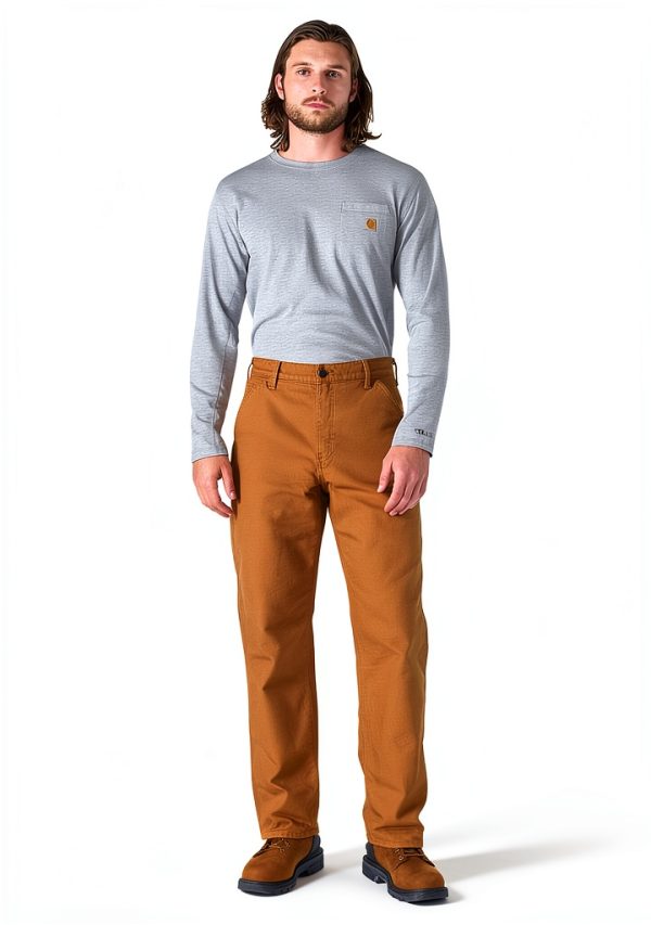 Carhartt Men's Work Utility Pants B111 35W x 32L Black-4