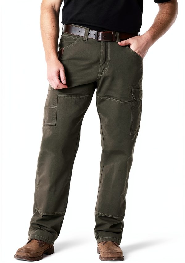 Wrangler Riggs Workwear Men’s Relaxed Fit Ripstop Pant Slate 42W-0