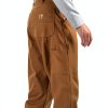Carhartt Men's Heavyweight Cotton Duck Work Pants 12oz Flannel Lined-3
