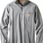 Carhartt Men's Work Shirt Force Technology UPF 25 Small Heather Grey-0