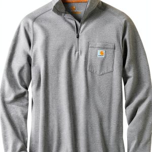 Carhartt Men's Work Shirt Force Technology UPF 25 Small Heather Grey-0