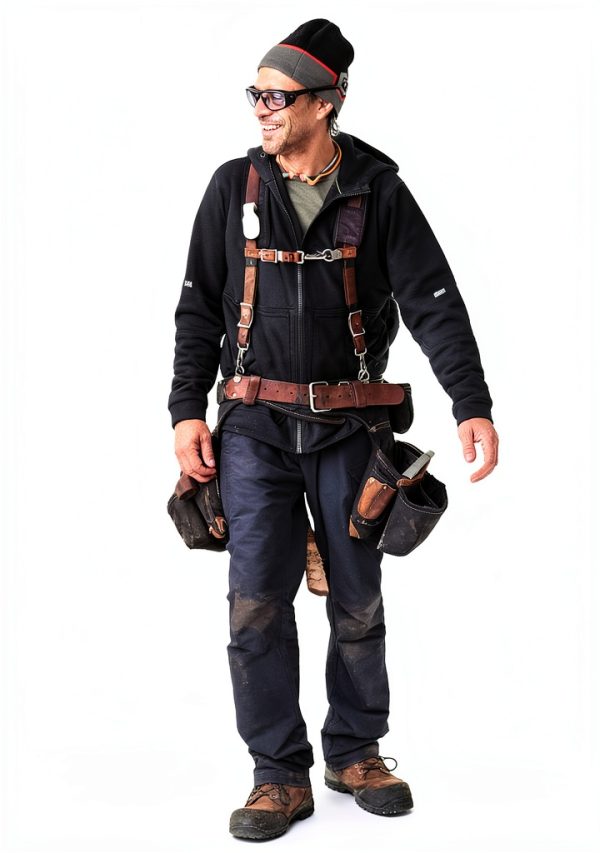 DurableGear Men's Softshell Work Pants Water‑Resistant 9‑Pocket-2