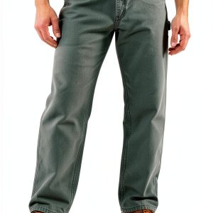 Carhartt Men's Heavyweight Cotton Duck Work Pants – Flannel Lined-0