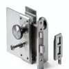 Mortise Lock Set by newliplace Interior Door Knob Matte Black 3 Pack-5