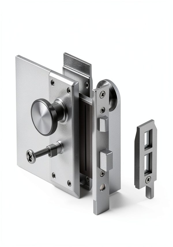 Mortise Lock Set by newliplace Interior Door Knob Matte Black 3 Pack-5