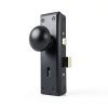 Mortise Lock Set by newliplace Interior Door Knob Matte Black 3 Pack-4