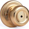 Kwikset Mobile Home Interior Privacy Door Knob Polished Brass Lock-0