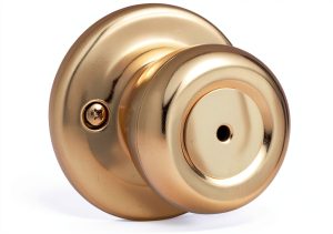 Kwikset Mobile Home Interior Privacy Door Knob Polished Brass Lock-0