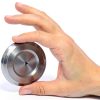 Amazon Basics Door Knob with Lock, Satin Nickel, 1-3/8 to 1-3/4-6