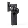 Mortise Lock Set by newliplace Interior Door Knob Matte Black 3 Pack-3