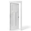 Amazon Basics Door Knob with Lock, Satin Nickel, 1-3/8 to 1-3/4-5