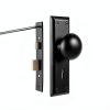 Mortise Lock Set by newliplace Interior Door Knob Matte Black 3 Pack-1