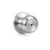 Amazon Basics Door Knob with Lock, Satin Nickel, 1-3/8 to 1-3/4-3
