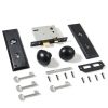 Mortise Lock Set by newliplace Interior Door Knob Matte Black 3 Pack-6