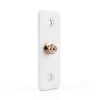 Amazon Basics Door Knob with Lock, Satin Nickel, 1-3/8 to 1-3/4-4