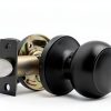 Black Door Knobs Probrico Interior Passage 6 Pack Matte Finish-4