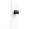 Kwikset Cove Entry Door Knob with Lock and Key, Secure Keyed Handle Exterior Doorknob, Front Entrance and Bedroom, Matte Black, Pick Resistant SmartKey Rekey Security-5