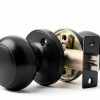 Black Door Knobs Probrico Interior Passage 6 Pack Matte Finish-5