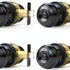 Black Door Knob Probrico 6-Pack Matte Privacy Knob with Round Ball-0