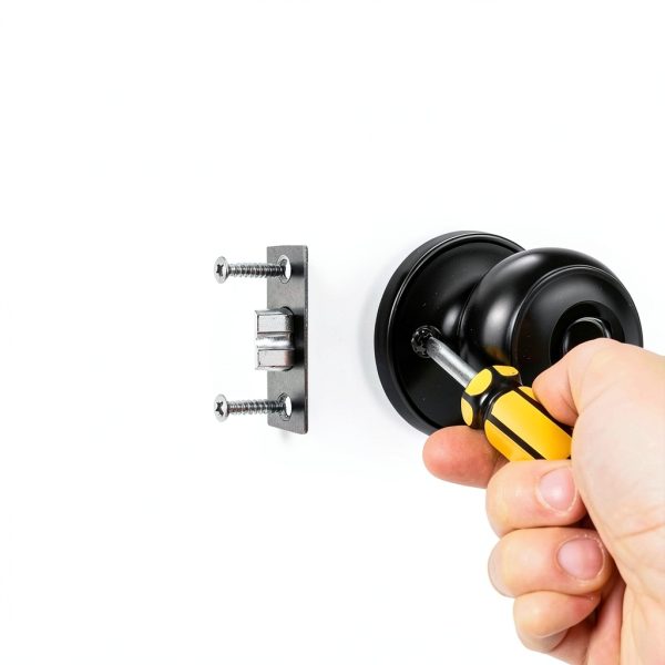 Black Door Knob Probrico 6-Pack Matte Privacy Knob with Round Ball-4