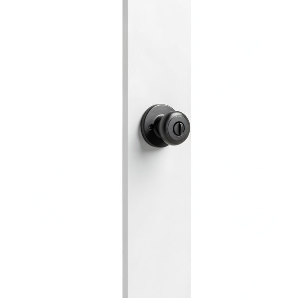 Kwikset Cove Entry Door Knob with Lock and Key, Secure Keyed Handle Exterior Doorknob, Front Entrance and Bedroom, Matte Black, Pick Resistant SmartKey Rekey Security-6