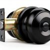 Black Door Knob Probrico 6-Pack Matte Privacy Knob with Round Ball-2