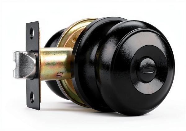 Black Door Knob Probrico 6-Pack Matte Privacy Knob with Round Ball-2